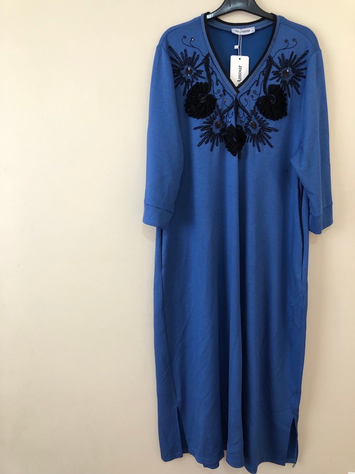 Büyük Beden Nakış işleme Elbiseler - Görsel 2