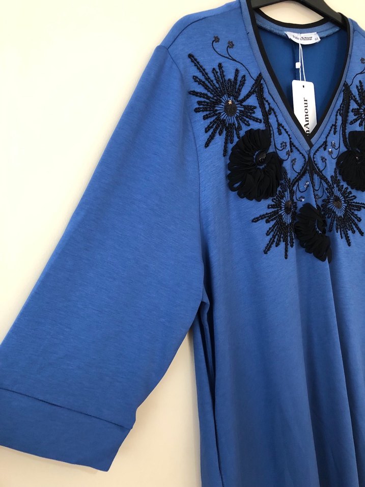 Büyük Beden Nakış işleme Elbiseler - Görsel 4