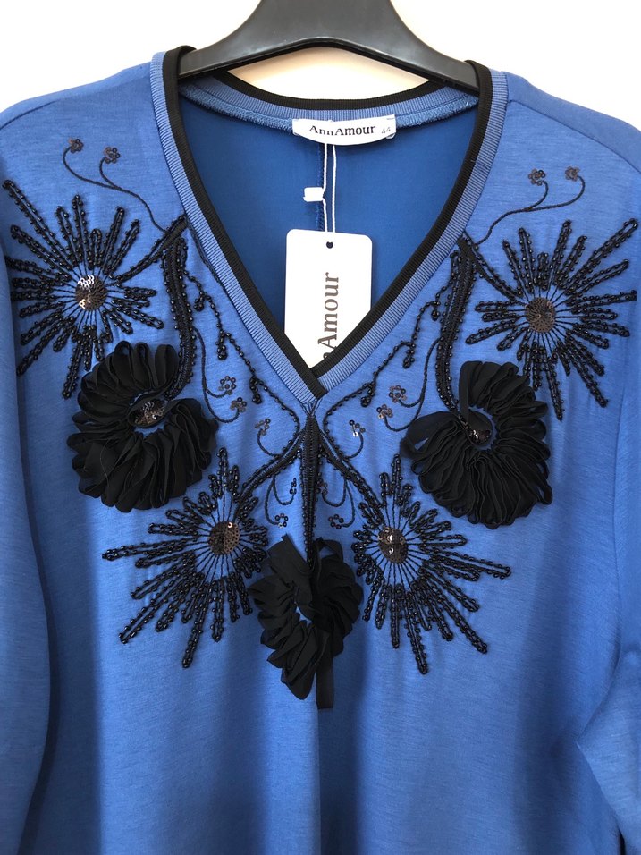 Büyük Beden Nakış işleme Elbiseler - Görsel 3