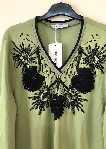 Büyük Beden Nakışlı Elbise - Görsel 3