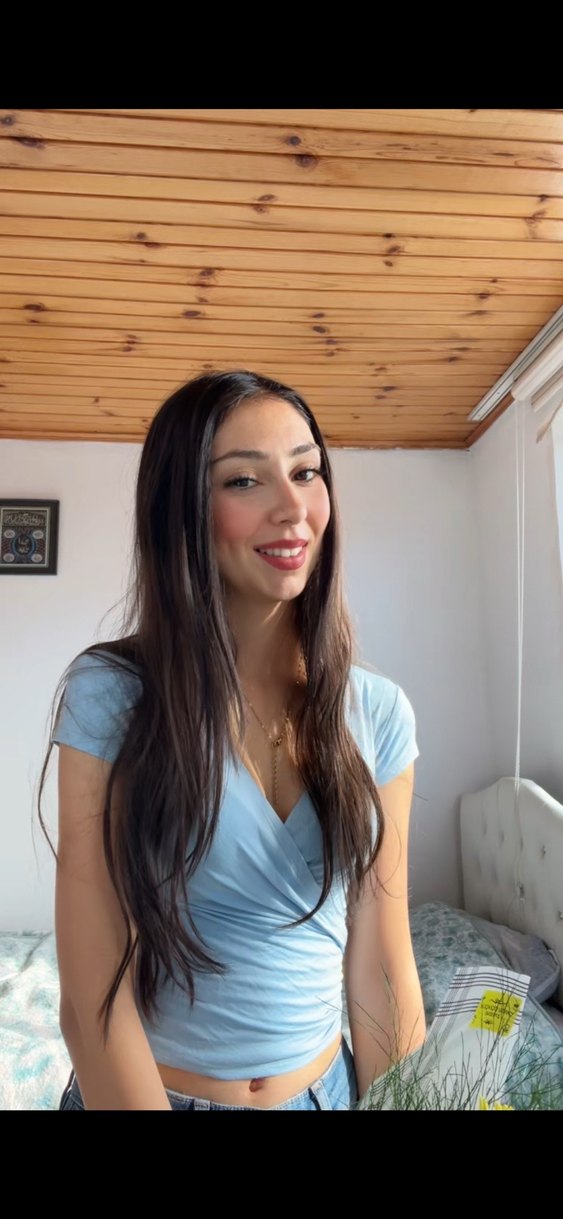 Gri V Yaka Hamile Kısa Kollu Bluz - Görsel 2