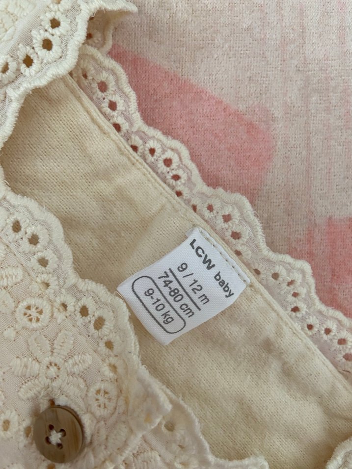 lcw Kız Çocuk Bej Nakışlı Pamuklu Gömlek - Görsel 3