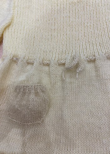 Nakışlı Bohem Kız Triko Hırktriko elbise kazak - Görsel 2