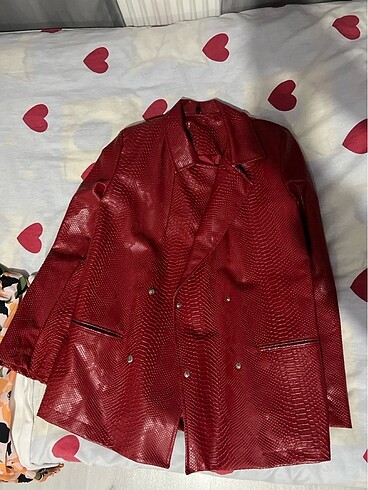 Deri blazer ceket