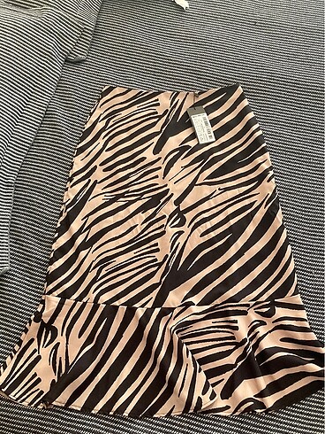 Zebra desenli trendyolmilla etek