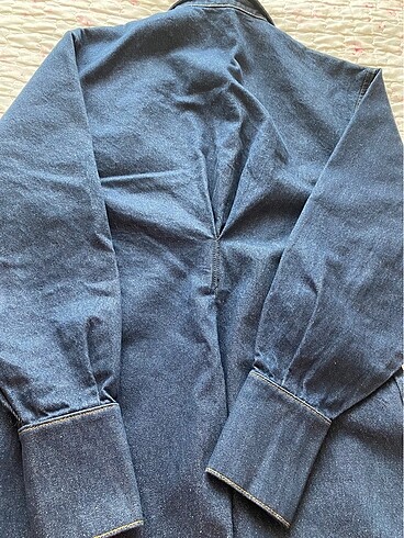 m Beden lacivert Renk Zara jean elbise