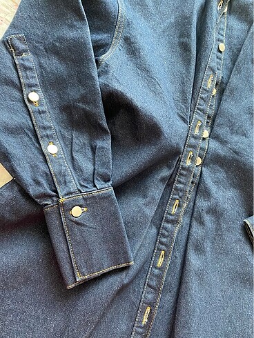 m Beden Zara jean elbise