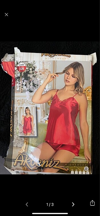 Saten pijama takımı