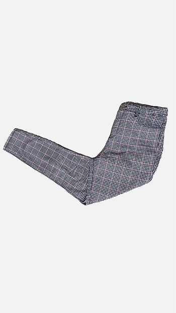 m Beden gri Renk Kareli pantalon