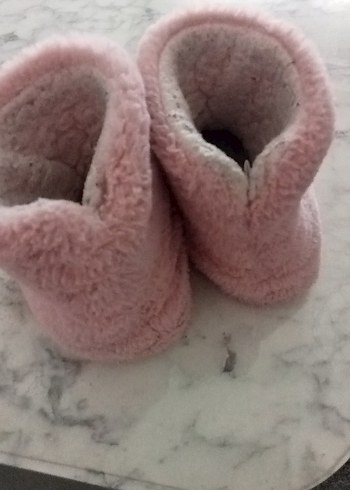 Kız Çocukları İçin Pembe Sıcak Terlik - Görsel 2