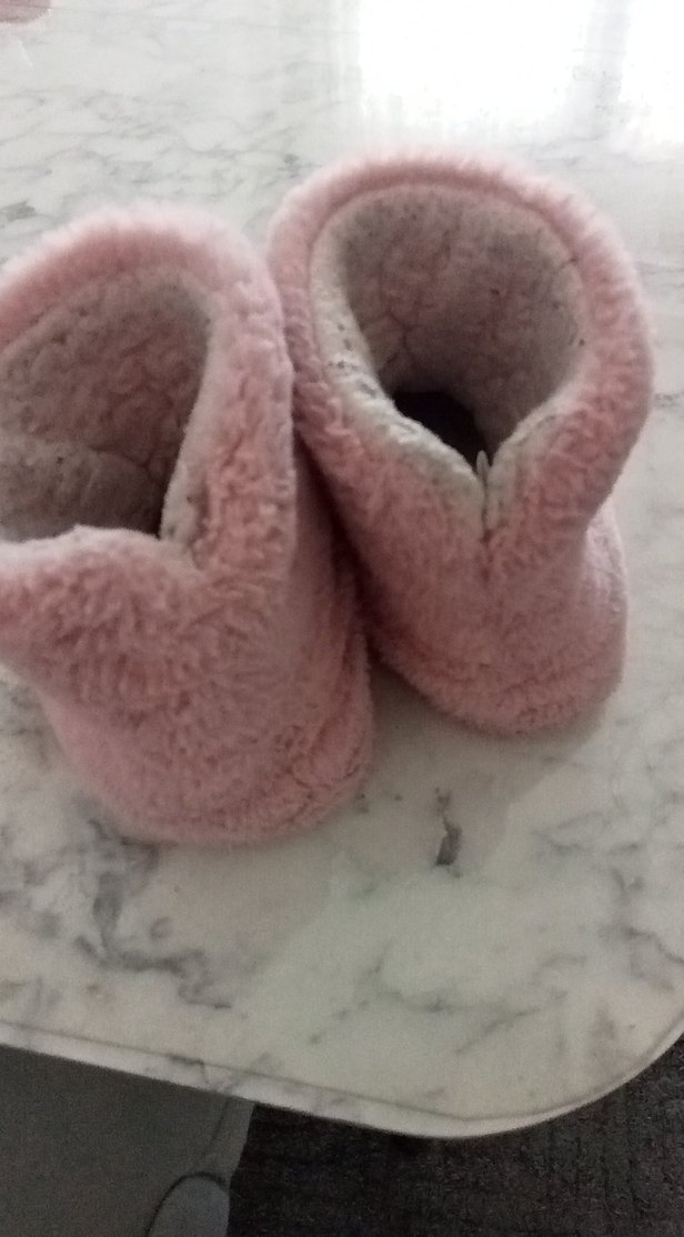 Kız Çocukları İçin Pembe Sıcak Terlik - Görsel 2