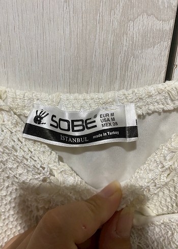 Soobe Beyaz Örgü İnce Askılı Uzun Elbise