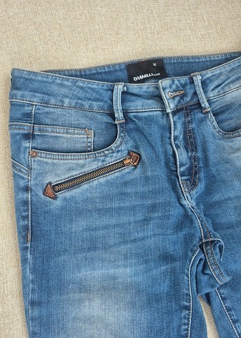 Kadın Gri Mavi Denim Midi Jean - Görsel 3