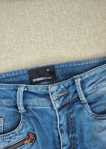 Kadın Gri Mavi Denim Midi Jean - Görsel 4