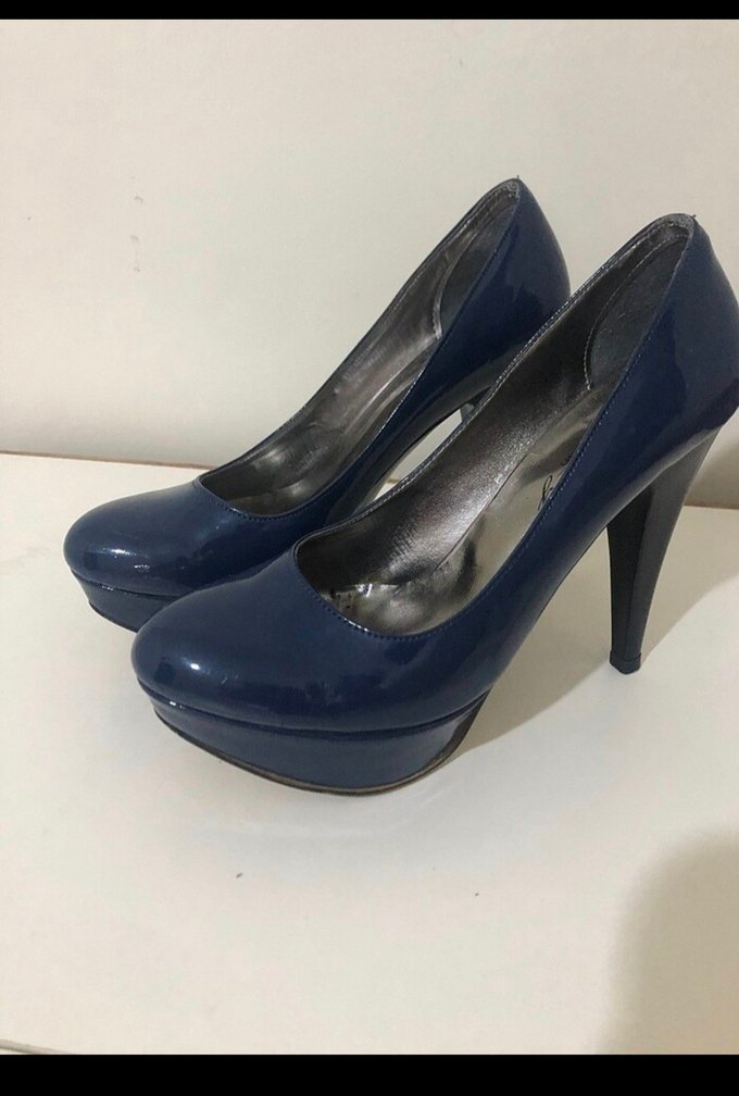 Kadın Mavi Platform Topuklu Ayakkabı 37 numara - Görsel 2