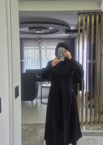 Siyah kışlık kap pardesü - Görsel 2