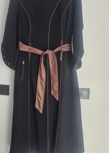 Siyah kışlık kap pardesü - Görsel 5