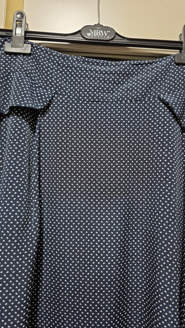 Gri Kadın Uzun Drapeli Etek - Görsel 3