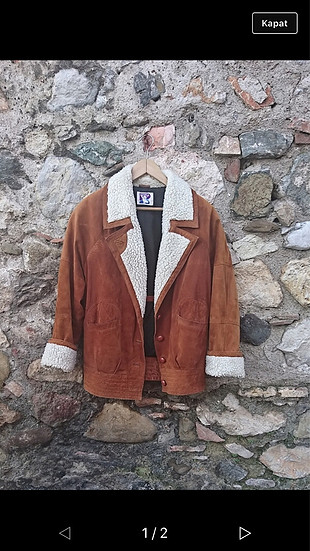 Birinci sınıf deri içi kürklü mont