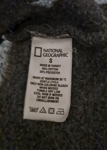 Gri National Geographic Kapüşonlu Sweatshirt - Görsel 3