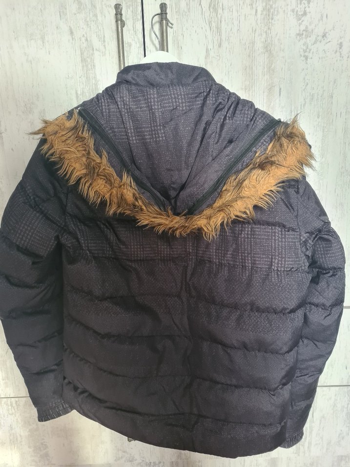 Tween Gri Kürklü Erkek Şişme Mont - Görsel 2