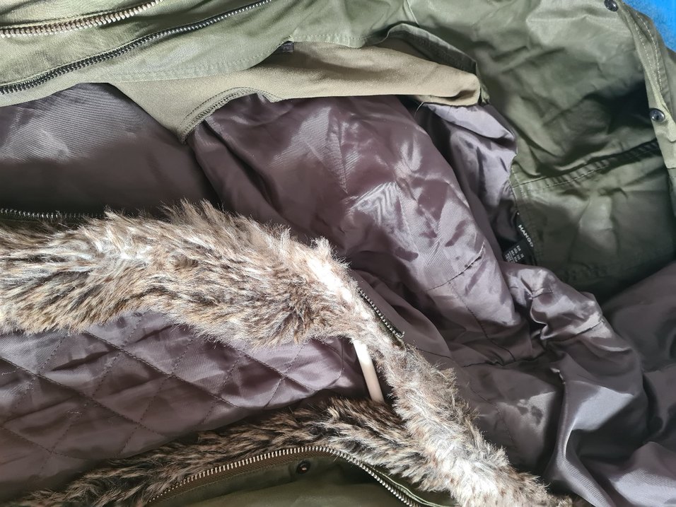 Mango kürklü mont - Görsel 3