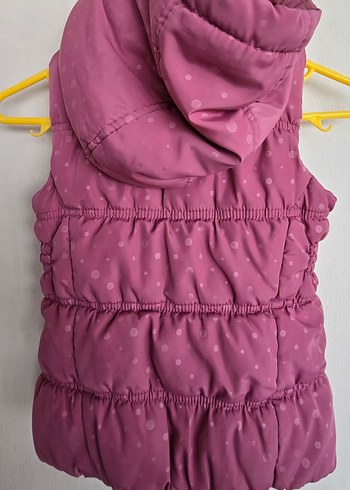 Lcwaikiki marka Çocuk Pembe Kapüşonlu Fermuarlı Yelek - Görsel 5