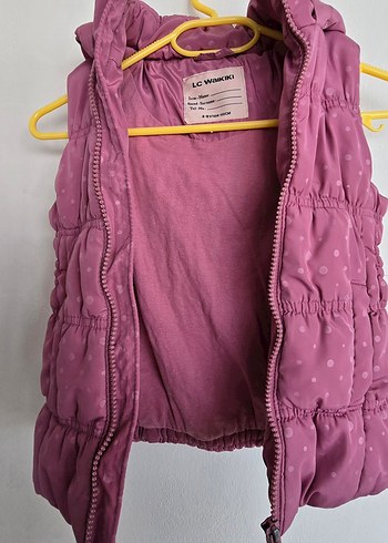 Lcwaikiki marka Çocuk Pembe Kapüşonlu Fermuarlı Yelek - Görsel 7