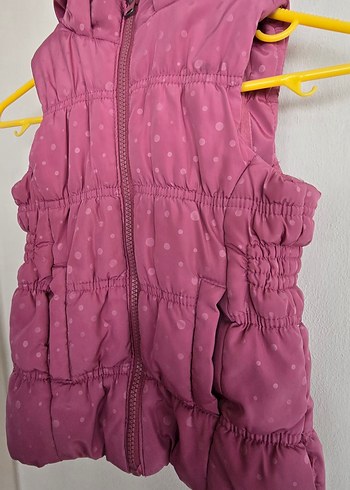 Lcwaikiki marka Çocuk Pembe Kapüşonlu Fermuarlı Yelek - Görsel 4