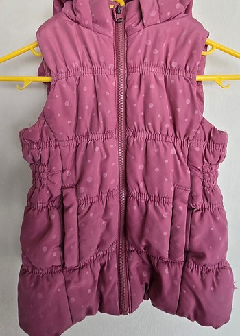 Lcwaikiki marka Çocuk Pembe Kapüşonlu Fermuarlı Yelek - Görsel 3