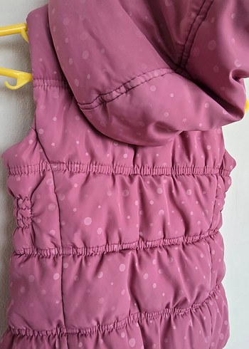 Lcwaikiki marka Çocuk Pembe Kapüşonlu Fermuarlı Yelek - Görsel 6