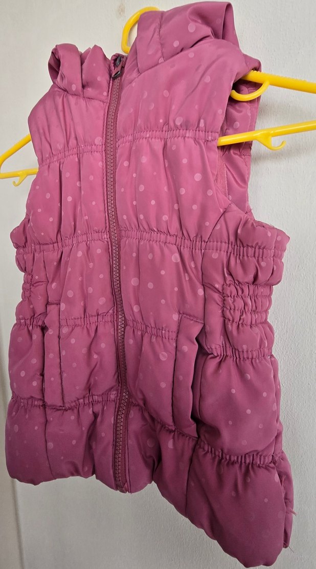 Lcwaikiki marka Çocuk Pembe Kapüşonlu Fermuarlı Yelek - Görsel 4