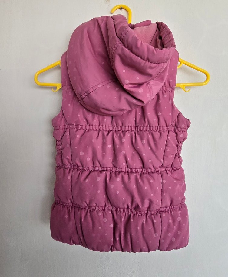 Lcwaikiki marka Çocuk Pembe Kapüşonlu Fermuarlı Yelek - Görsel 2
