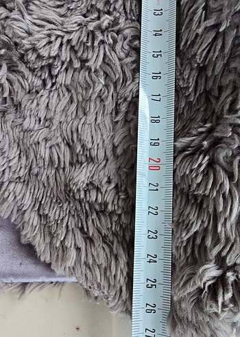 H&M marka Kız Çocuk Gri Kürklü Kolsuz Yelek - Görsel 10