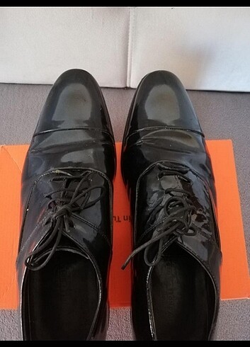 Rugan, siyah erkek ayakkabı 
