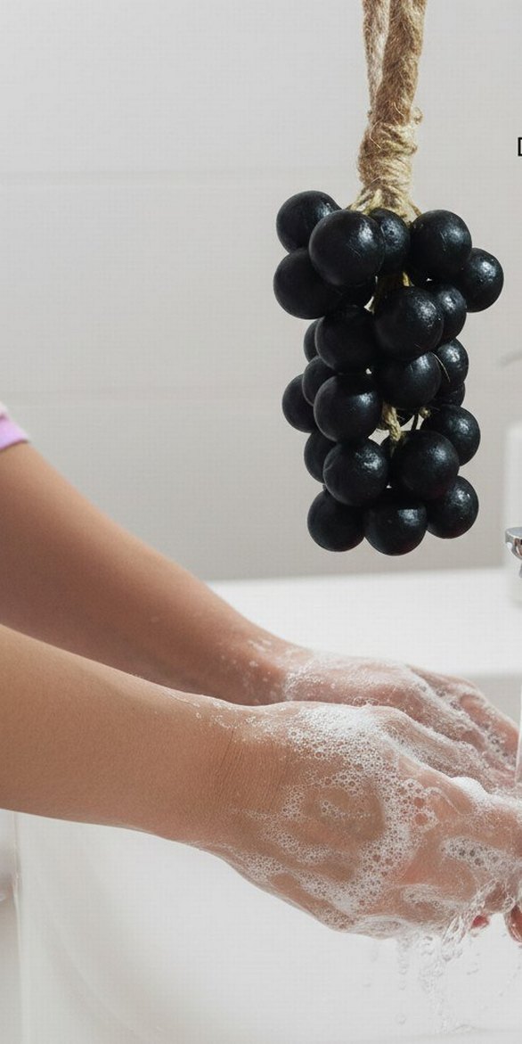 Doğal ve Nemlendirici El Sabunu üzüm salkım şeklinde - Görsel 2