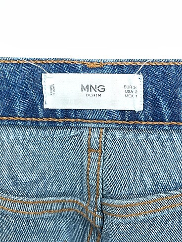 34 Beden mavi Renk Mango Jean / Kot %70 İndirimli.