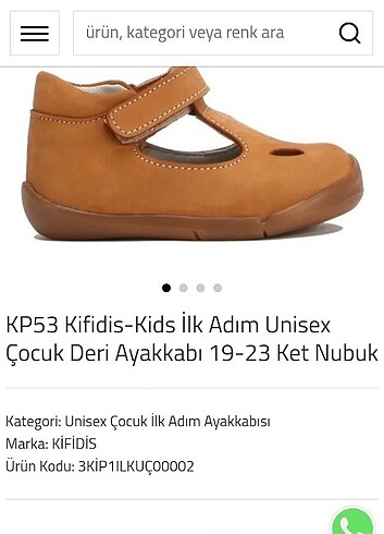 Kifidis İlk adım ayakkabısı