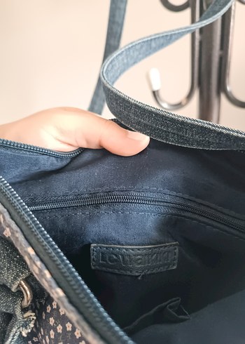  Beden Mavi Baskılı Kot Kadın Çantası