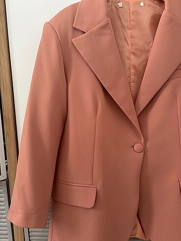 s Beden pembe Renk Blazer ceket