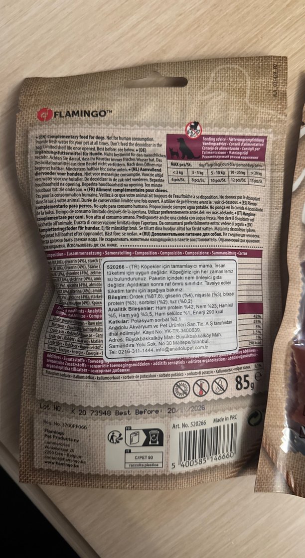 Flamingo Ördekli Köpek Ödülü - Glutensiz, Şekersiz - Görsel 2