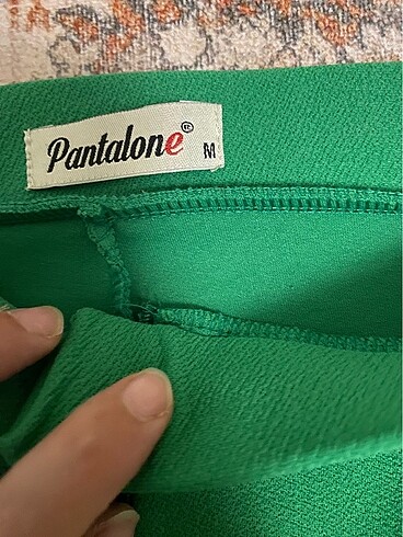 m Beden yeşil Renk Likralı kumaş pantolon