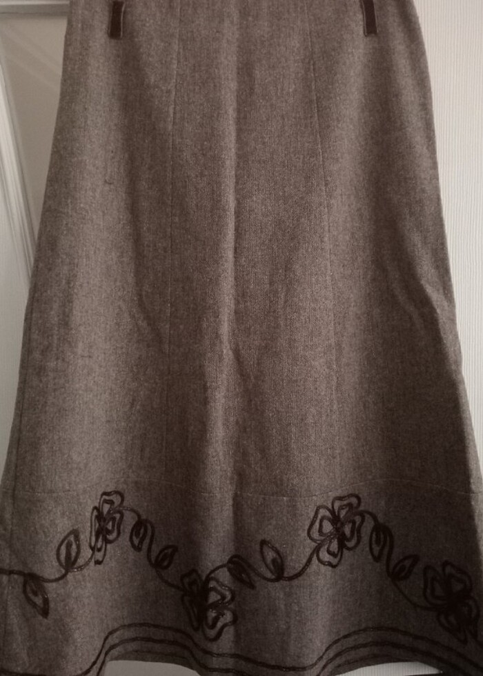 Kışlık kalın koton etek - Görsel 3