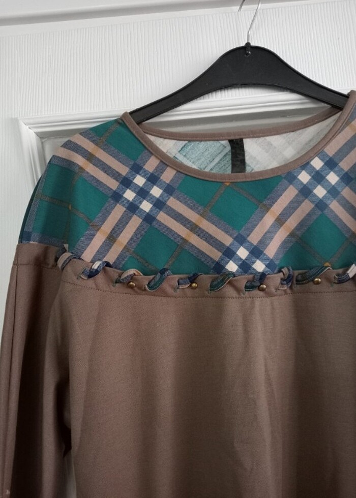 Vizon rengi kışlık bayan tunik - Görsel 2