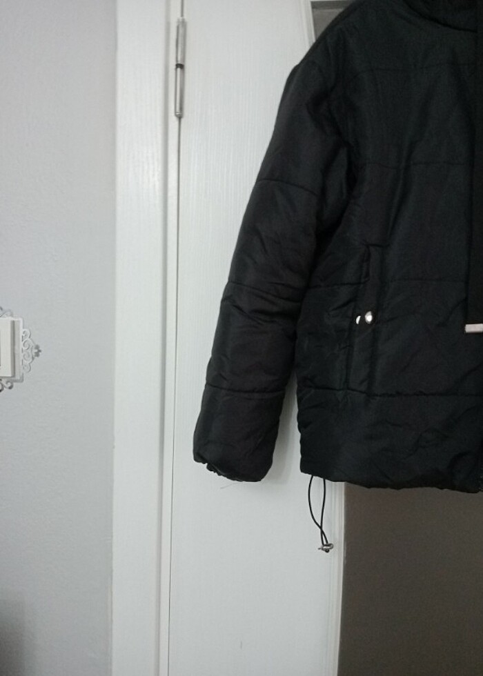 Siyah renk 36 /38 beden uyumlu  şişme mont - Görsel 5