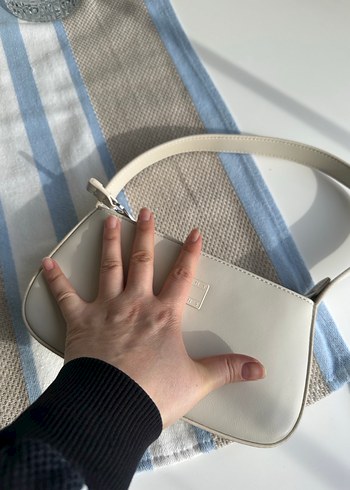 tommy Bej Deri Kadın Omuz Çantası - Görsel 2