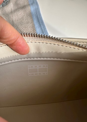 tommy Bej Deri Kadın Omuz Çantası - Görsel 4