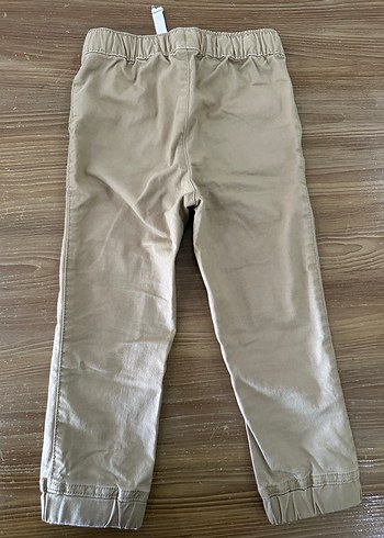 Erkek Çocuk Bej Kemerli Rahat Pantolon - Görsel 4