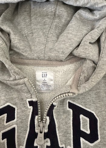 GAP Erkek Çocuk Gri Fermuarlı Eşofman Takımı - Görsel 3