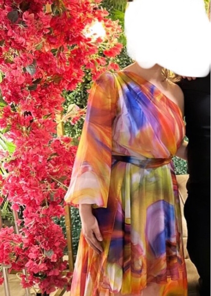 şifon davet elbisesi - Görsel 2